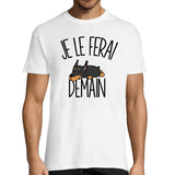 T-shirt Homme Doberman | Je le ferai demain - Planetee