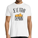 T-shirt Homme Dromadaire | Je le ferai demain - Planetee