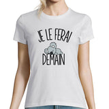 T-shirt Femme Koala | Je le ferai demain - Planetee