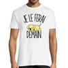 T-shirt Homme Labrador | Je le ferai demain - Planetee