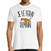 T-shirt Homme Léopard | Je le ferai demain - Planetee