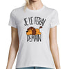 T-shirt Femme Lion | Je le ferai demain - Planetee