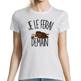 T-shirt Femme Mammouth | Je le ferai demain - Planetee