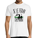 T-shirt Homme Panda | Je le ferai demain - Planetee