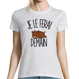 T-shirt Femme Phacochère Pumba | Je le ferai demain - Planetee
