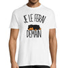 T-shirt Homme Rottweiler | Je le ferai demain - Planetee