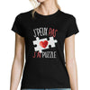 T-shirt femme J'peux pas j'ai Puzzle - Planetee