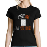 T-shirt femme J'peux pas j'ai mots fléchés - Planetee