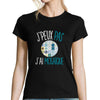 T-shirt femme J'peux pas j'ai mosaïque - Planetee