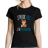 T-shirt femme J'peux pas j'ai méditation - Planetee