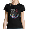 T-shirt femme J'peux pas j'ai composition florale - Planetee