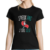 T-shirt femme J'peux pas j'suis CESF - Planetee