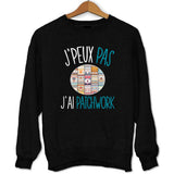 Sweat J'peux pas j'ai Patchwork - Planetee