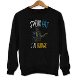 Sweat J'peux pas guitare - Planetee