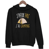 Sweat à capuche J'peux pas j'ai camping - Planetee