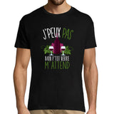 T-shirt homme J'peux pas mon p'tit verre m'attend - Planetee