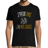 T-shirt homme J'peux pas j'ai mots croisés - Planetee