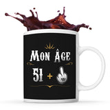 Mug anniversaire 52 ans Humour - Planetee
