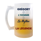 Chope de bière Grégory Mythe Légende - Planetee