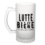 Chope de bière Lutte et bière - Planetee