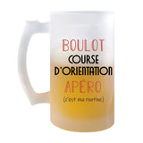Chope de Bière Course d'Orientation C'est ma Routine - Planetee