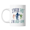 Mug Laser-game j'peux pas Blanc - Planetee