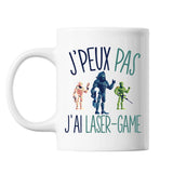 Mug Laser-game j'peux pas Blanc - Planetee