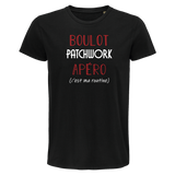 T-shirt homme Patchwork C'est ma Routine - Planetee