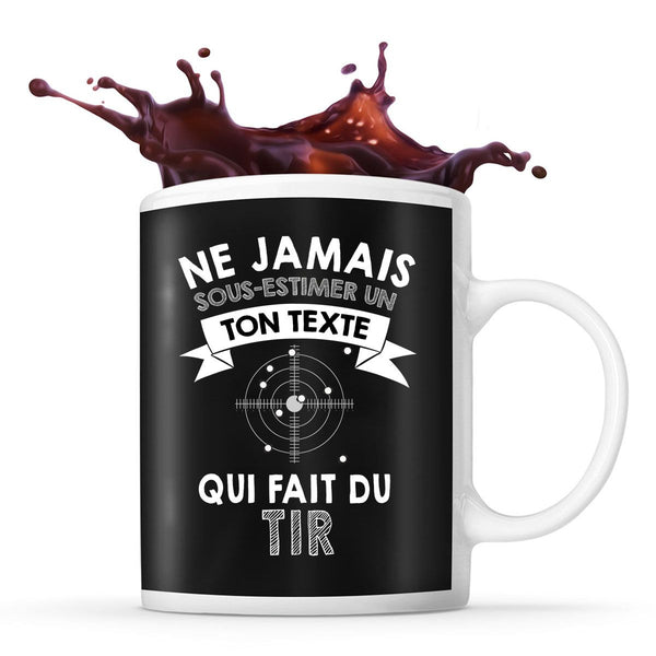 Mug personnalisable tir Prénom Métier Age tasse pour Tireur - Planetee