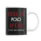 Mug Polo C'est ma Routine - Planetee