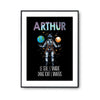 Affiche Prénom Arthur Univers - Planetee