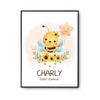 Affiche Charly bébé d'amour abeille - Planetee