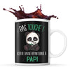Mug noir Pas Touche Panda Papi - Planetee