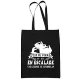 Sac Tote Bag Escalade Légende tu deviendras Noir - Planetee