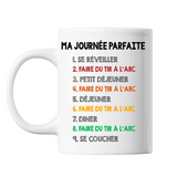 Mug blanc Tir à l'Arc Journée Parfaite - Planetee