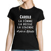 T-shirt femme Carole départ retraite - Planetee