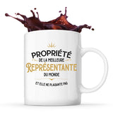 Mug blanc Propriété de la Meilleure Représentante - Planetee