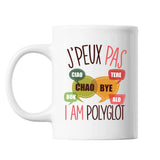 Mug Polyglot j'peux pas Blanc - Planetee