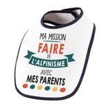 Bavoir bébé Ma mission Alpinisme avec mes Parents - Planetee