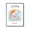 Affiche Esteban bébé d'amour éléphant - Planetee