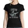 T-shirt Femme Saut en Parachute - Planetee