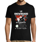 T-shirt Homme Le Snowboard m'appelle - Planetee