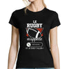 T-shirt Femme Le rugby m'appelle - Planetee