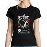 T-shirt Femme Le rugby m'appelle - Planetee