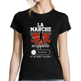 T-shirt Femme La Marche m'appelle - Planetee