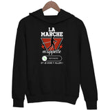 Sweat à Capuche Marche m'appelle - Planetee