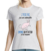T-shirt Femme chat Sphynx m'attend - Planetee