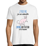 T-shirt Homme chat Sphynx m'attend - Planetee