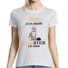 T-shirt Femme chat Maine Coon m'attend - Planetee