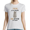 T-shirt Femme chat British m'attend - Planetee
